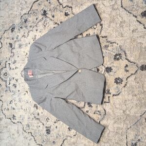 Pendleton Petite Women’s 100% Virgin Wool Gray Blazer Jacket Size 6 USA